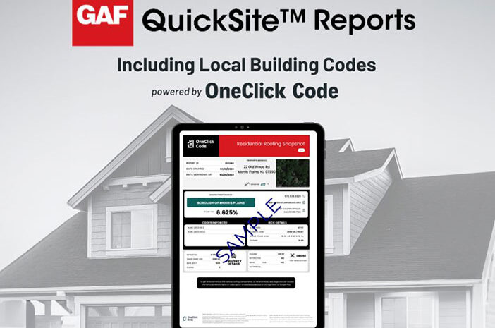  GAF announces new GAF QuickSite™ report for Munz customers