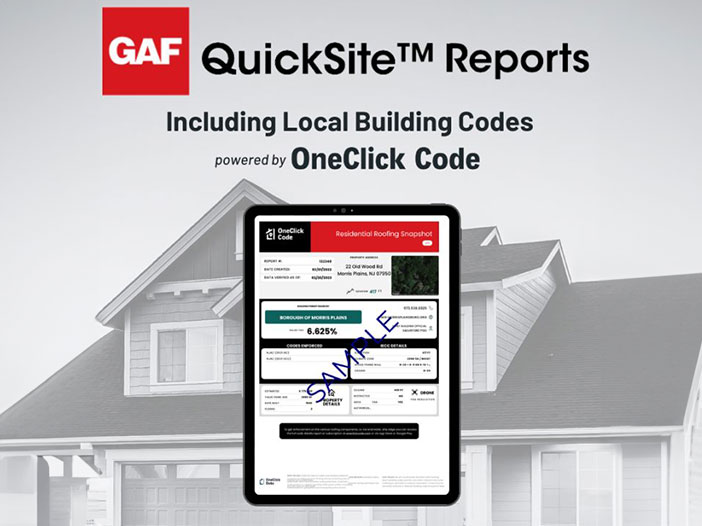 GAF announces new GAF QuickSite report for Munz customers