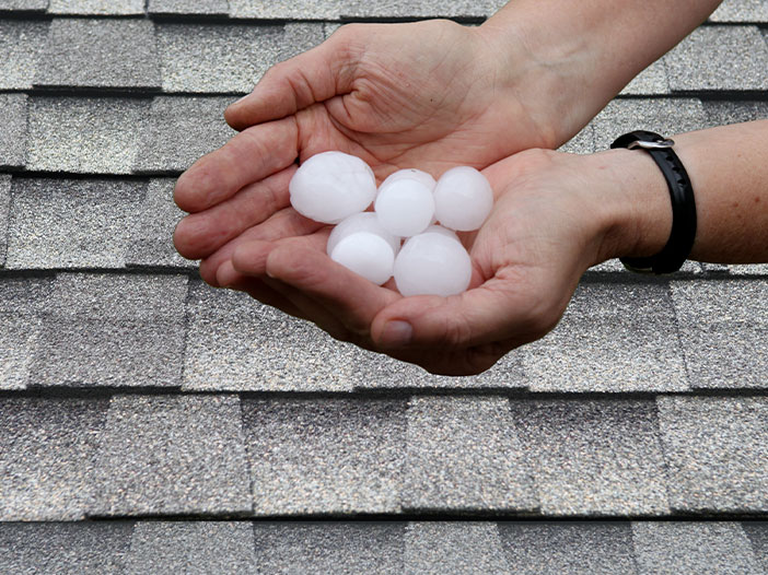 Munz Roofing provides expert hail damage repair