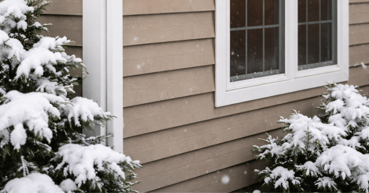 siding repair in winter